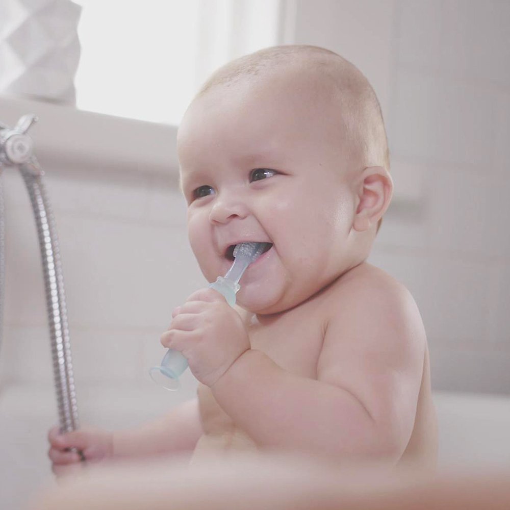 Haakaa 360° Silicone Toothbrush Clear Age-6 Months & Above