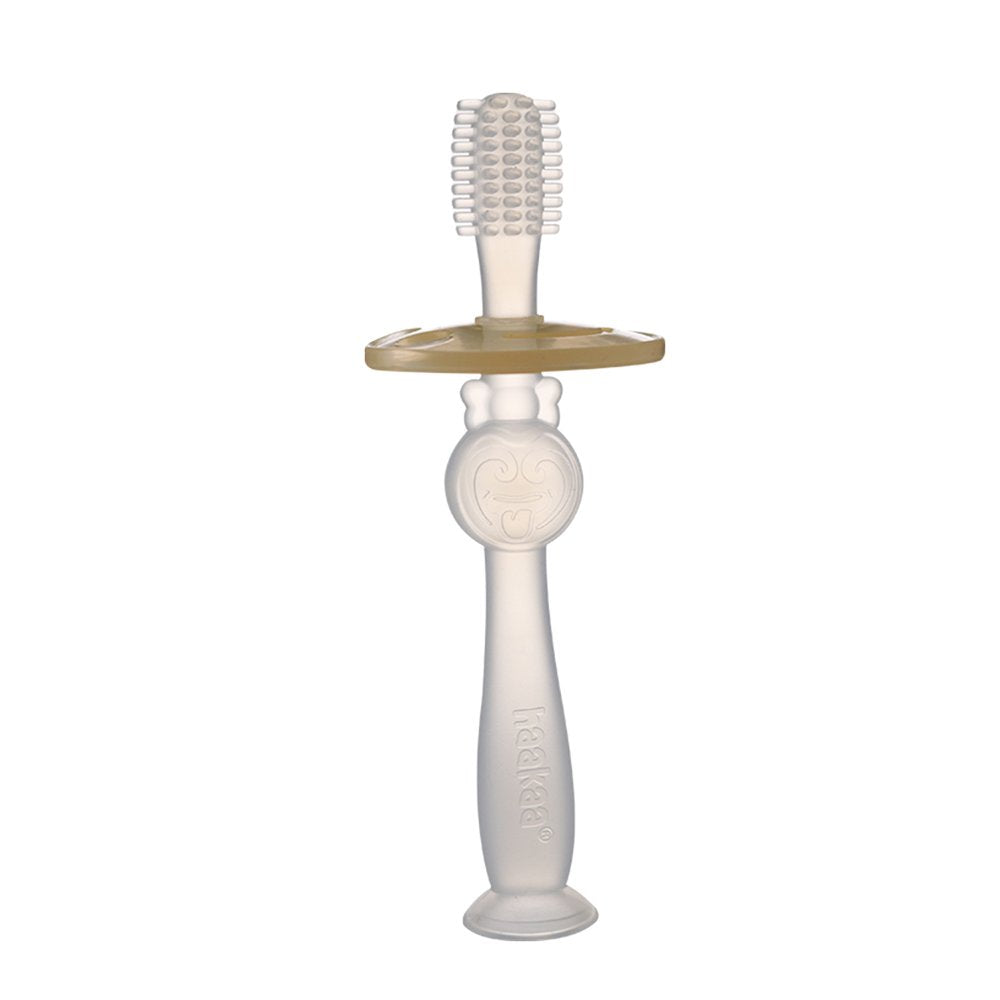 Haakaa 360° Silicone Toothbrush Clear Age-6 Months & Above