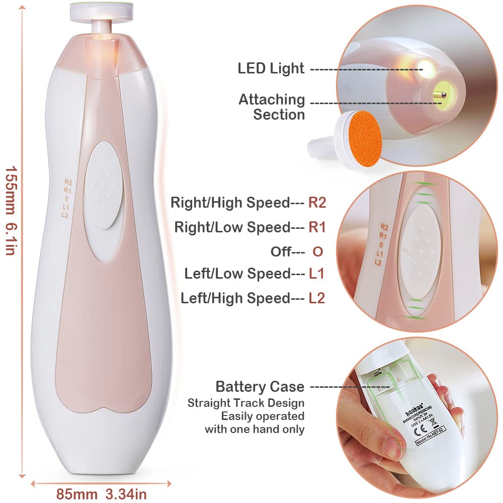 Haakaa Electric Baby Nail Trimmer Set