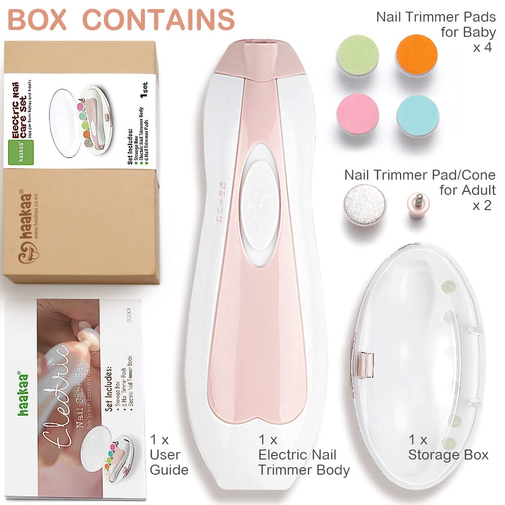 Haakaa Electric Baby Nail Trimmer Set