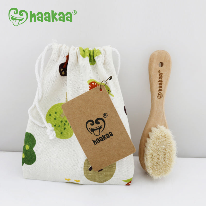 Haakaa Goat Baby Brush & Comb Set Cream Age-3 Months to 12 Months