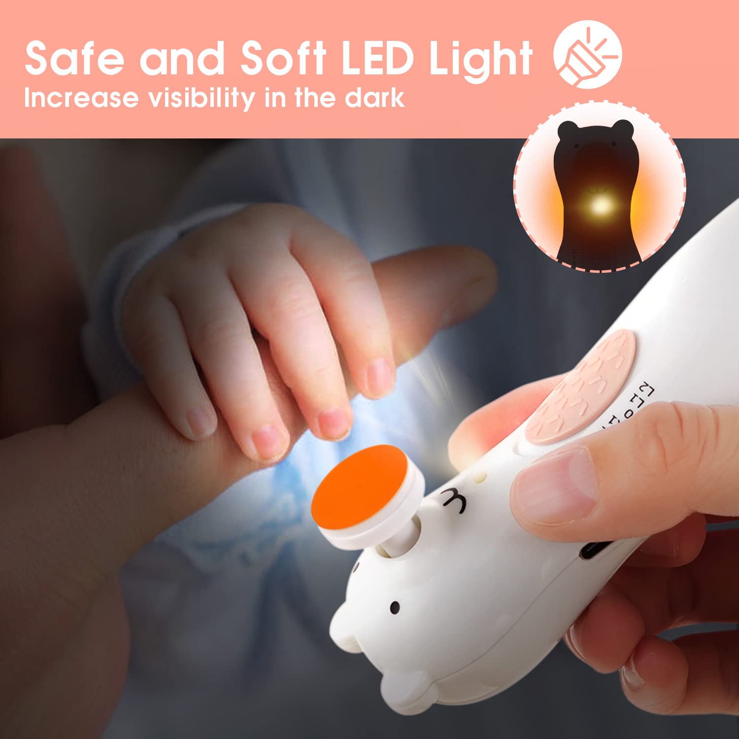 Haakaa Happii Bear Nail Care Set Age-Newborn to 18 Months