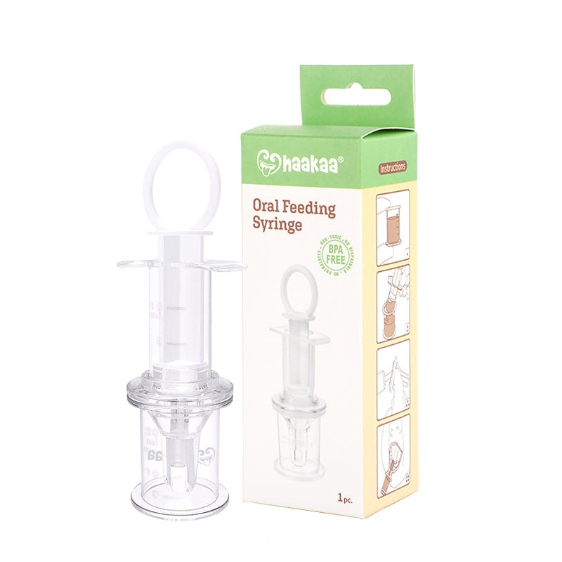 Haakaa Oral Feeding Syringe Transparent Age-6 Months & Above