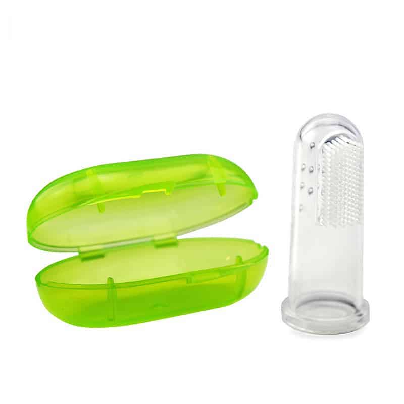 Haakaa Silicone Finger Brush Transparent Age-6 Months & Above
