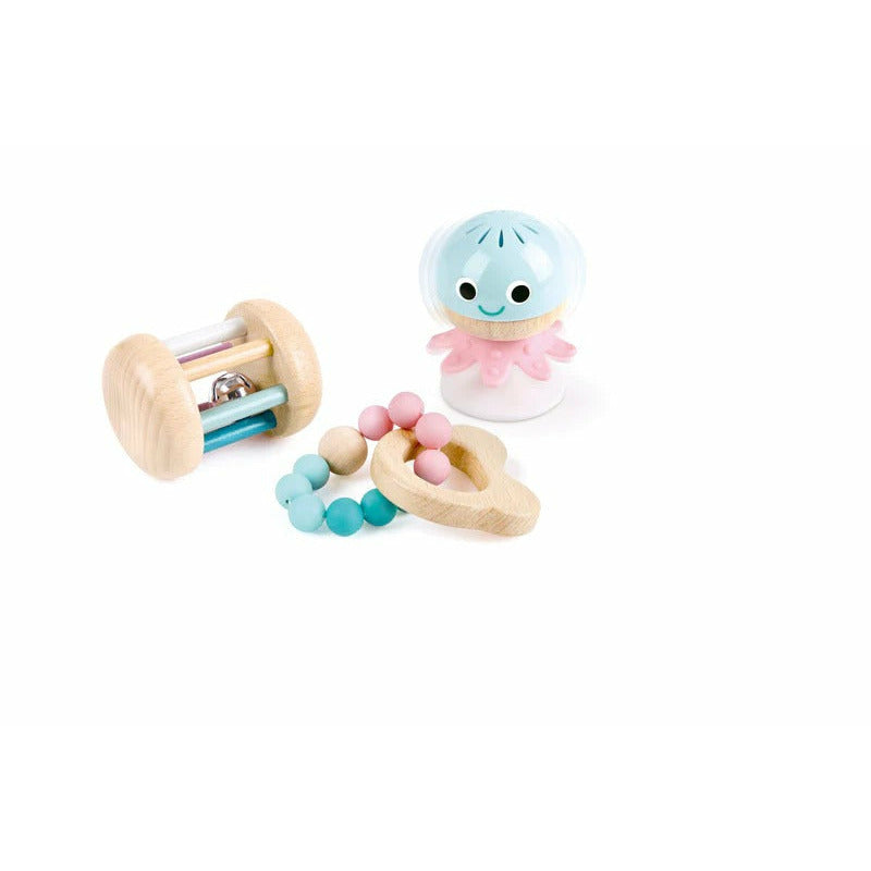 Hape Baby-To-Toddler Sensory Rattle Gift Set Multicolor Age-Newborn & Above