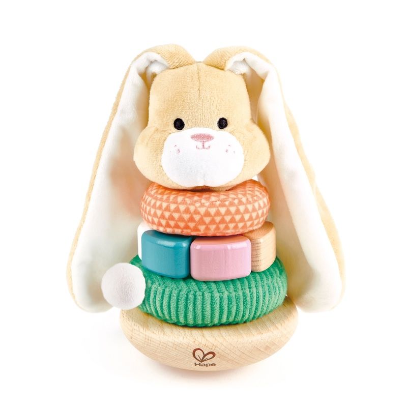 Hape Bunny Stacker Multicolor Age- 10 Months & Above