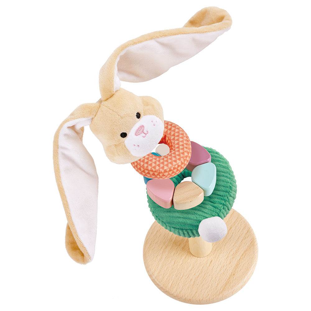 Hape Bunny Stacker Multicolor Age- 10 Months & Above