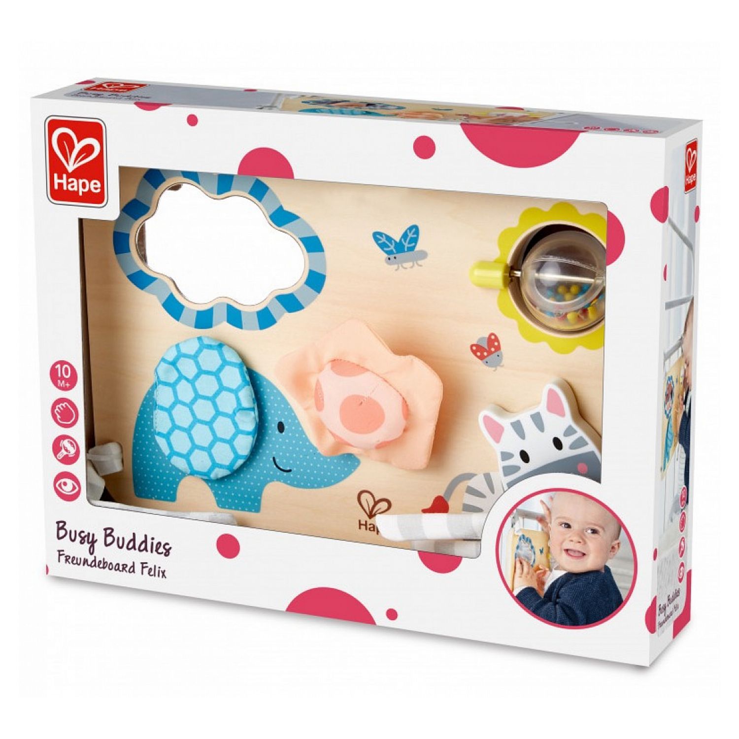 Hape Busy Buddies Toy Set Multicolor Age-9 Months & Above