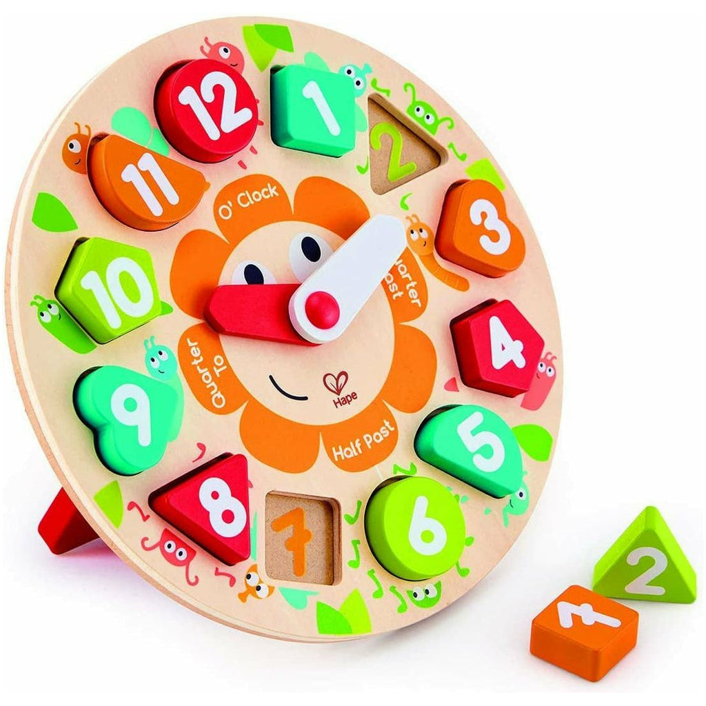 Hape Chunky Clock Puzzle Multicolor Age- 3 Years & Above
