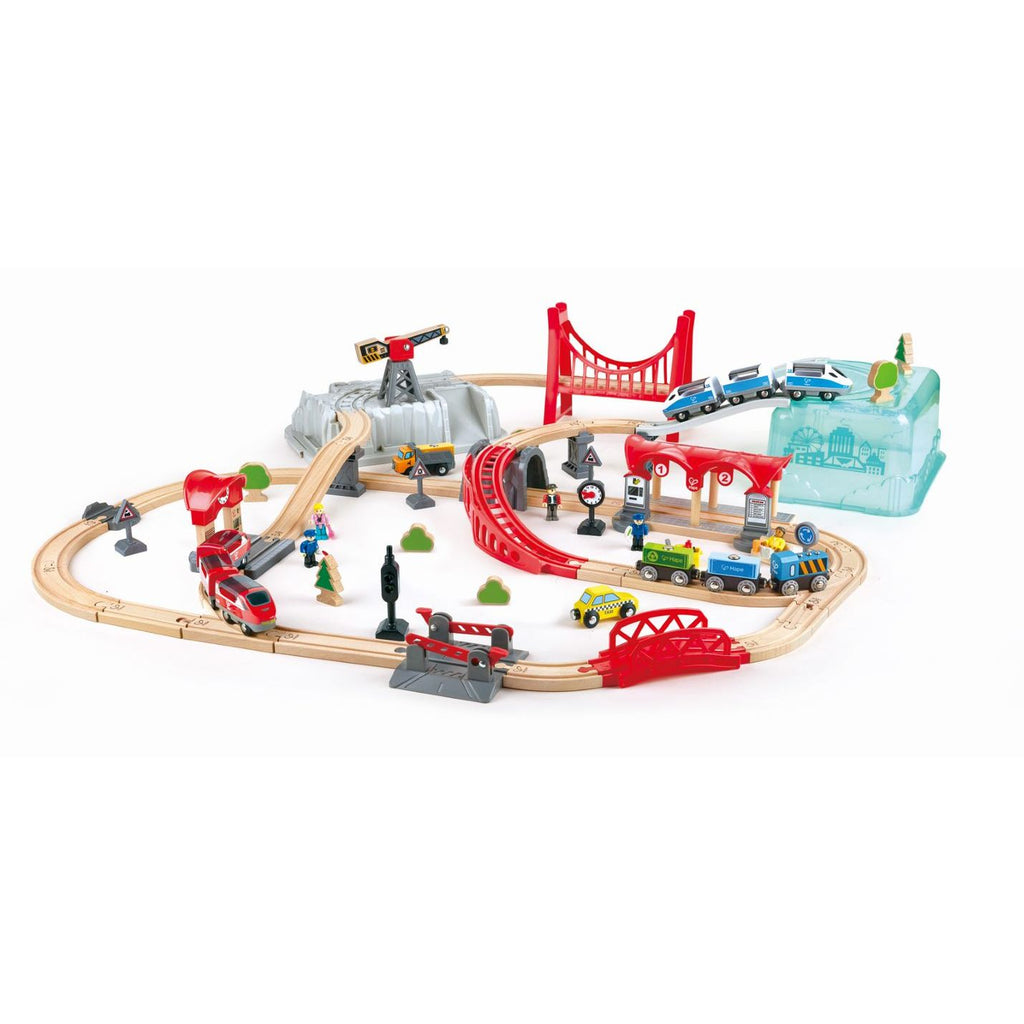 Hape City Train Bucket Set Multicolor Age  12 Months & Above