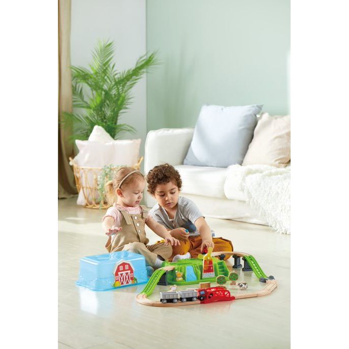 Hape City Train Bucket Set Multicolor Age  12 Months & Above