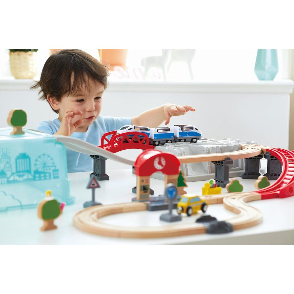 Hape City Train Bucket Set Multicolor Age  12 Months & Above
