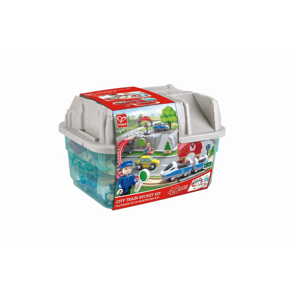 Hape City Train Bucket Set Multicolor Age  12 Months & Above