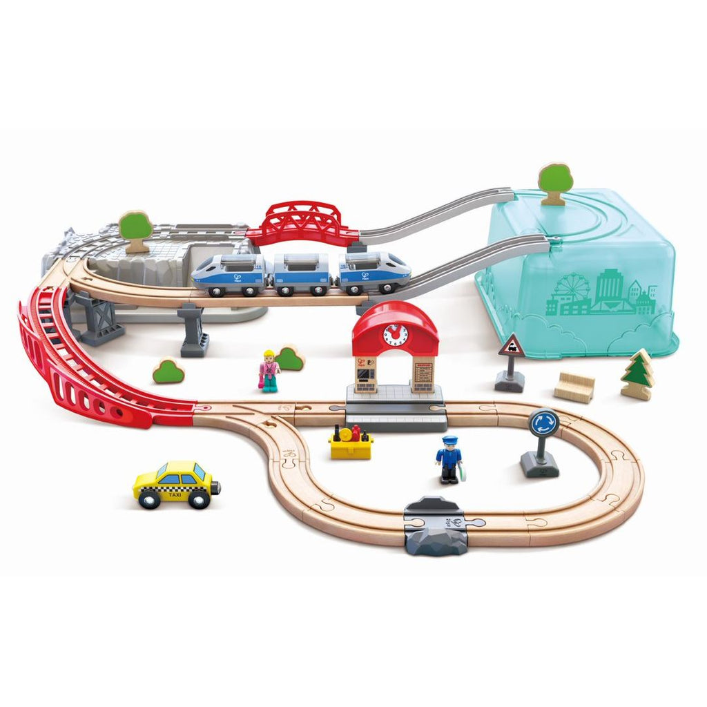 Hape City Train Bucket Set Multicolor Age  12 Months & Above