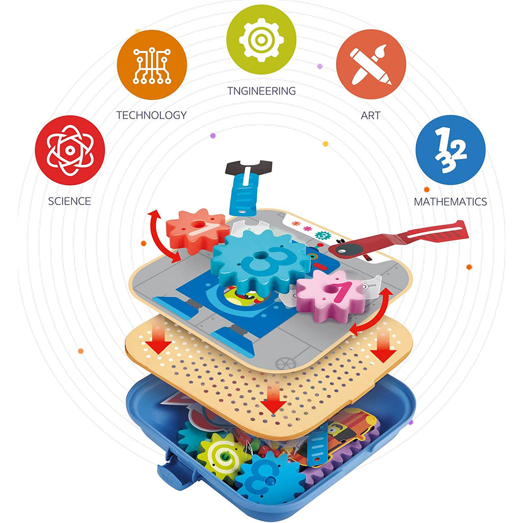 Hape Cogworks Experimental Playset Multicolor Age- 3 Years & Above