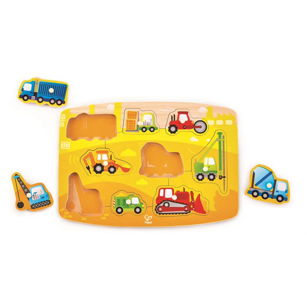 Hape Construction Peg Puzzle Multicolor Age  12 Months & Above