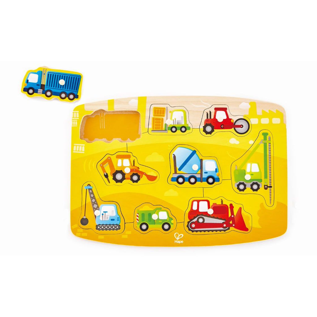 Hape Construction Peg Puzzle Multicolor Age  12 Months & Above