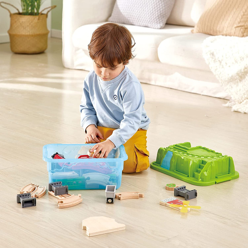 Hape Countryside Train Bucket Set Multicolor Age- 3 Years & Above