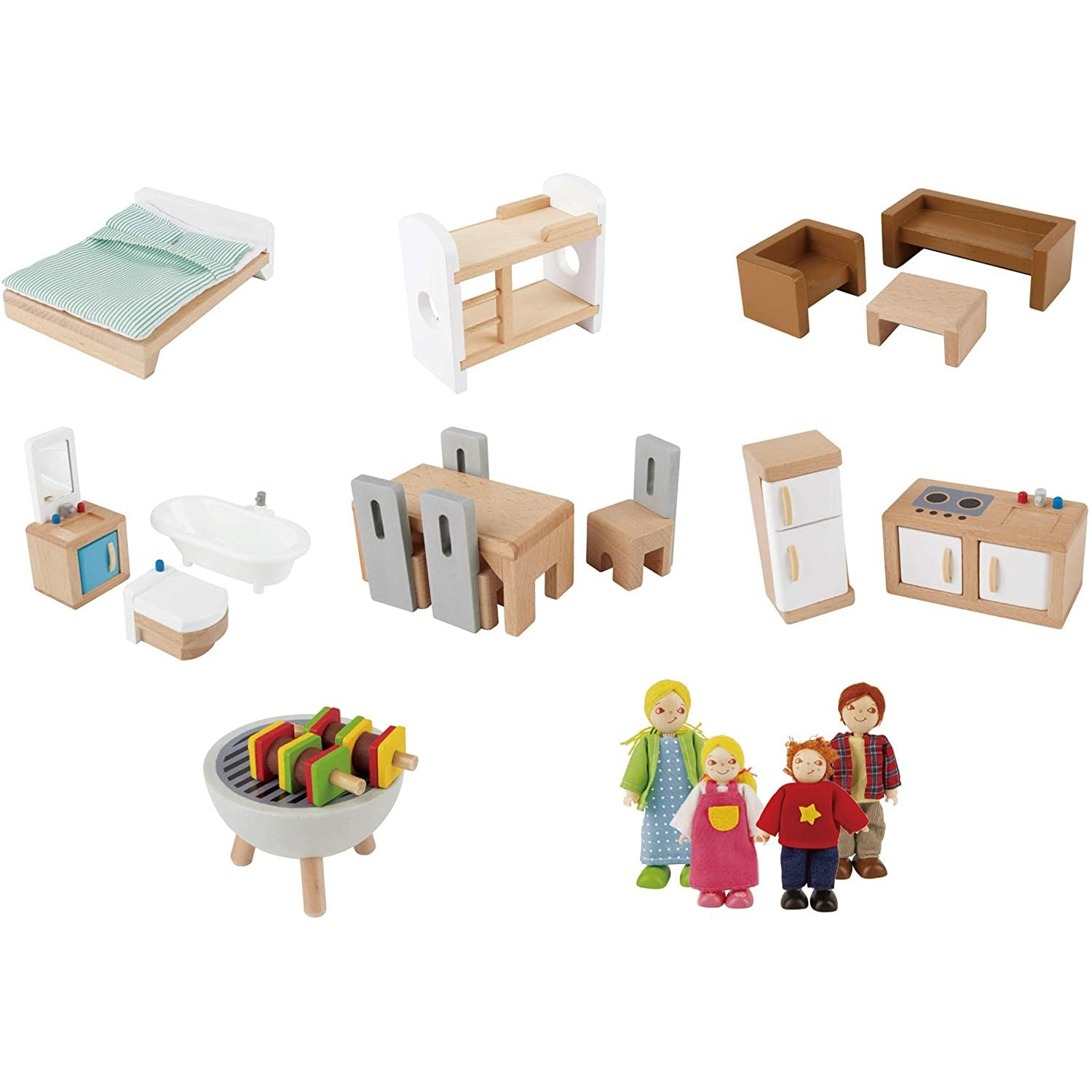 Hape Doll Family Mansion Multicolor Age- 3 Years & Above