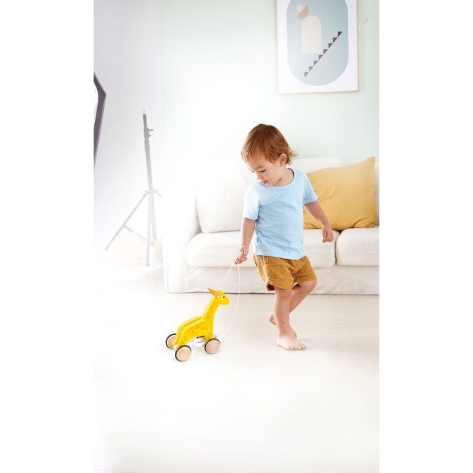 Hape Giraffe Pull Along Toy Multicolor Age  12 Months & Above