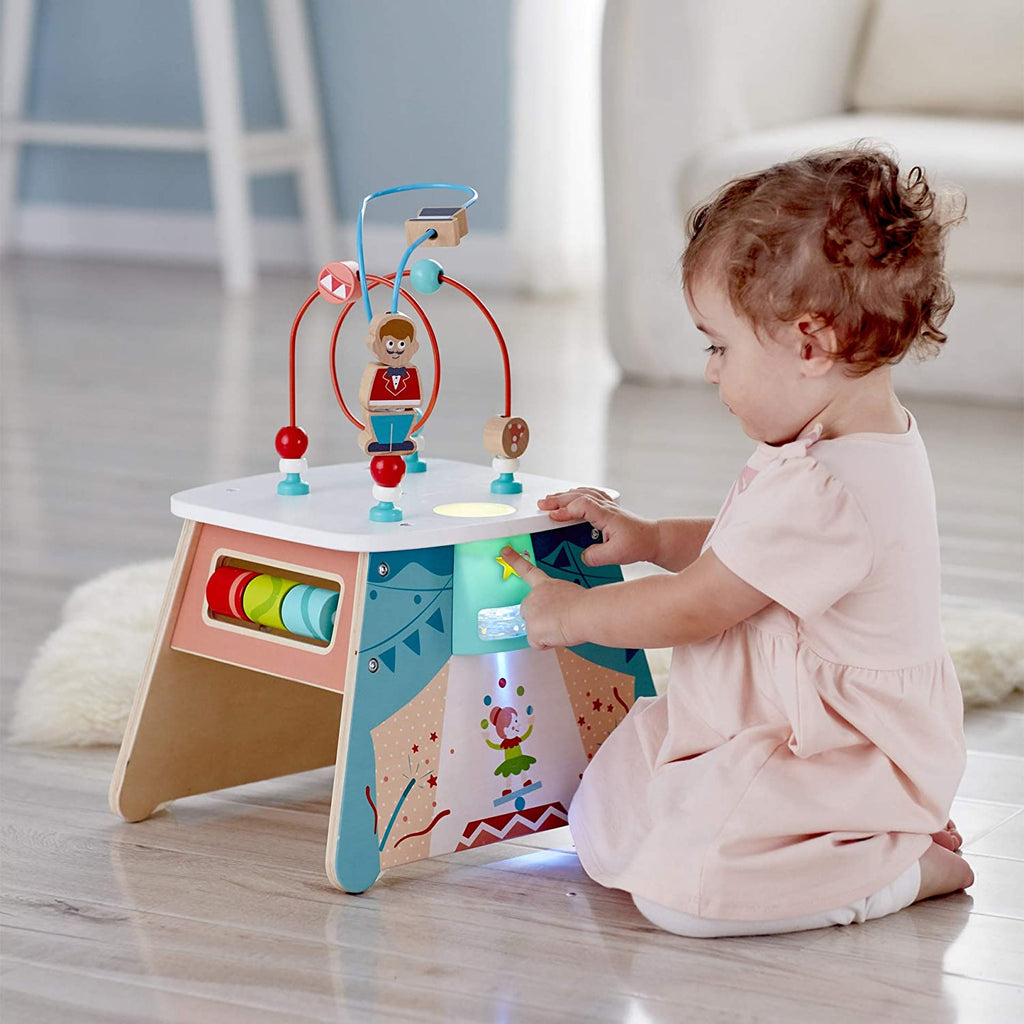 Hape Light-Up Circus Activity Cube Educational Toy Multicolor Age-1 Year & Above