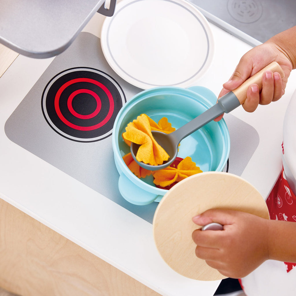 Hape Little Chef Cooking & Serve Play Set 21 Pieces Multicolor Age- 24 Months & Above