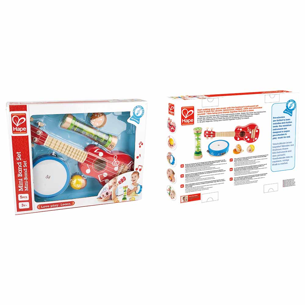 Hape Mini Band Set (5 Pieces) Multicolor Age- 3 Years & Above