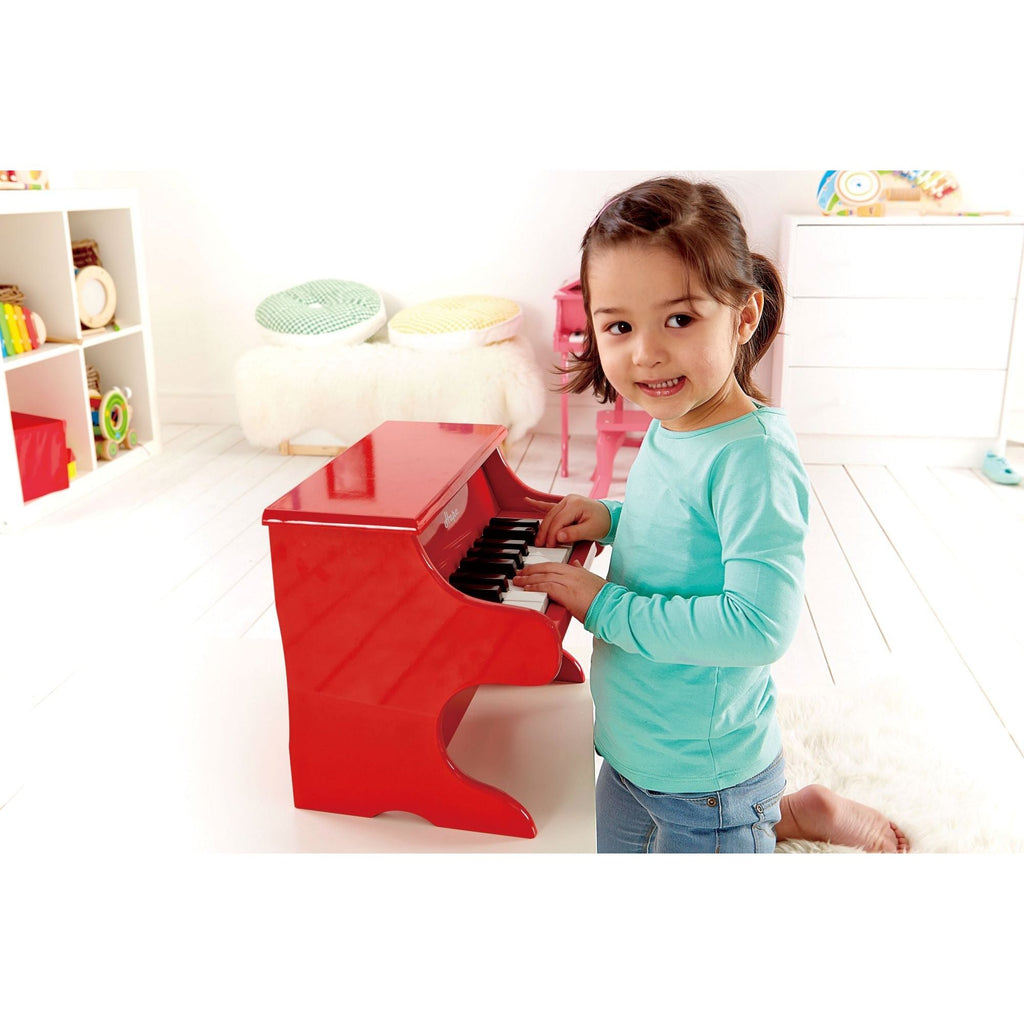 Hape Mini Playful Piano Musical Instrument Red Red Age- 3 Years & Above