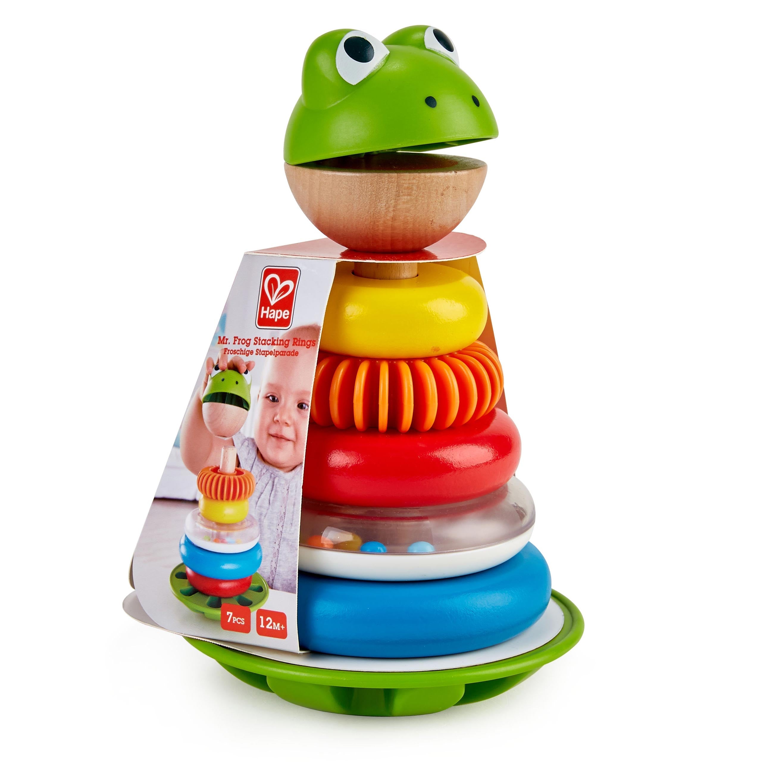 Hape Mr. Frog Stacking Rings Multicolor Age-1 Year & Above