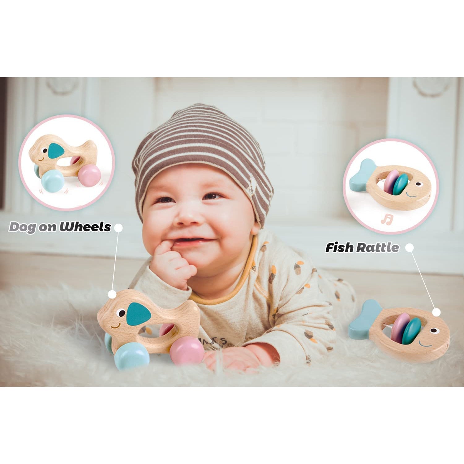 Hape Multi-Stage Sensory Gift Set Multicolor Age- Newborn & Above