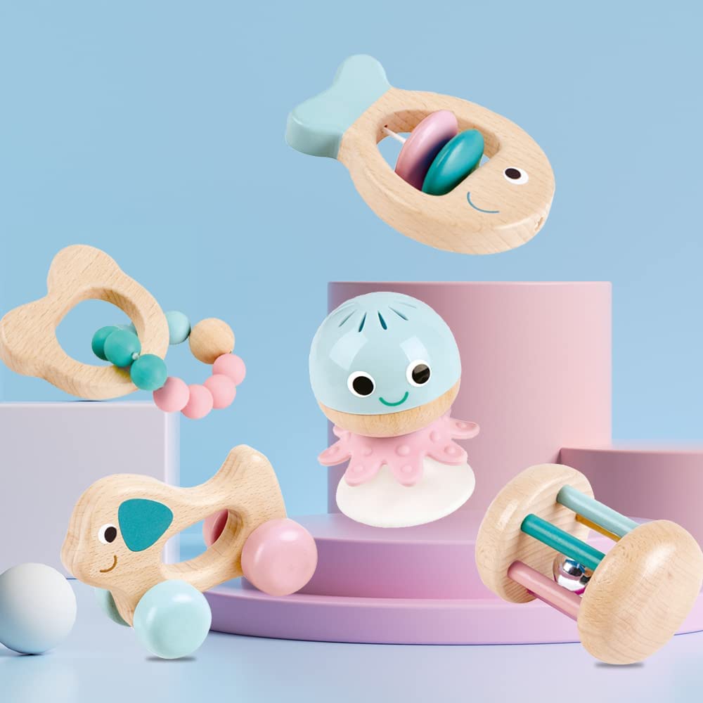 Hape Multi-Stage Sensory Gift Set Multicolor Age- Newborn & Above