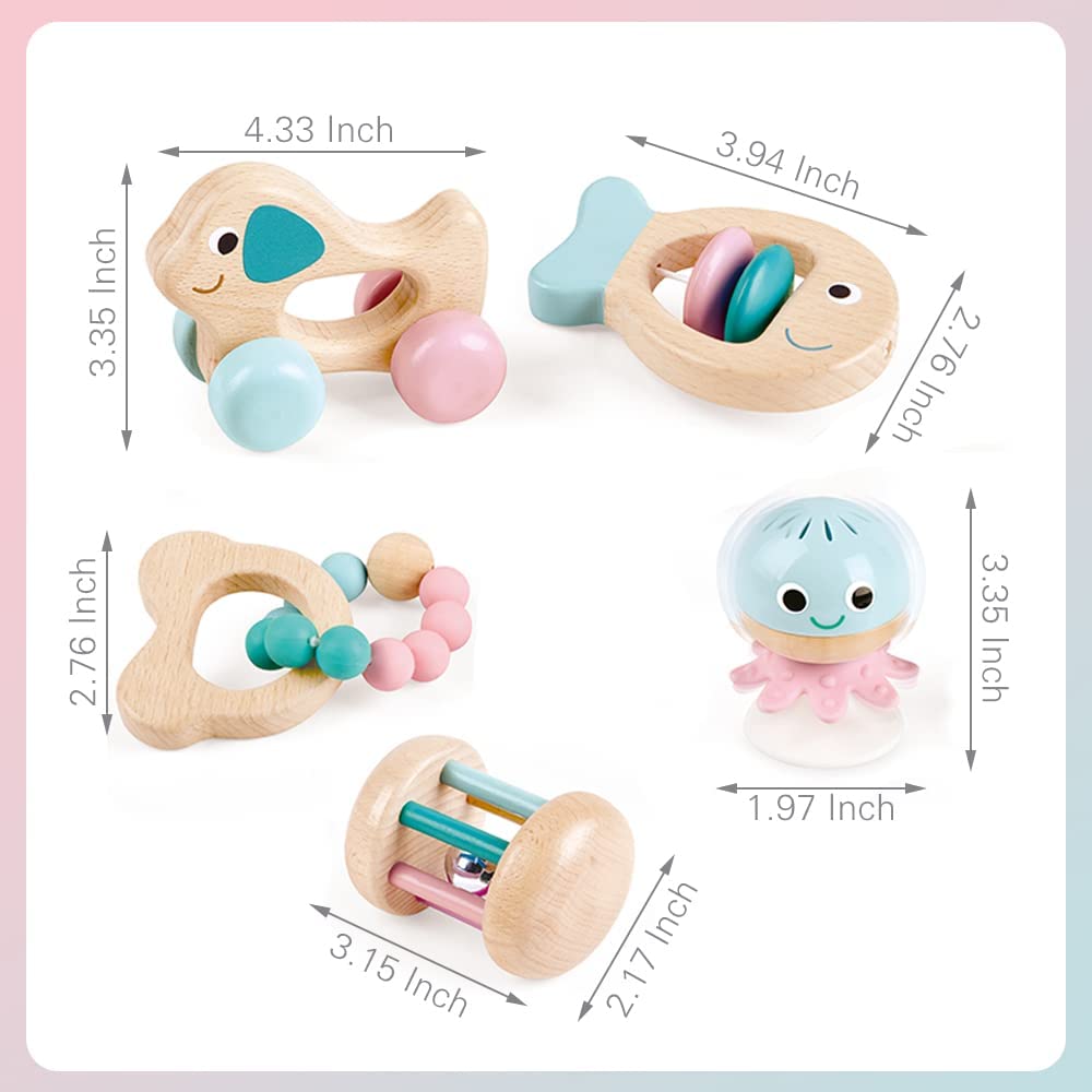 Hape Multi-Stage Sensory Gift Set Multicolor Age- Newborn & Above