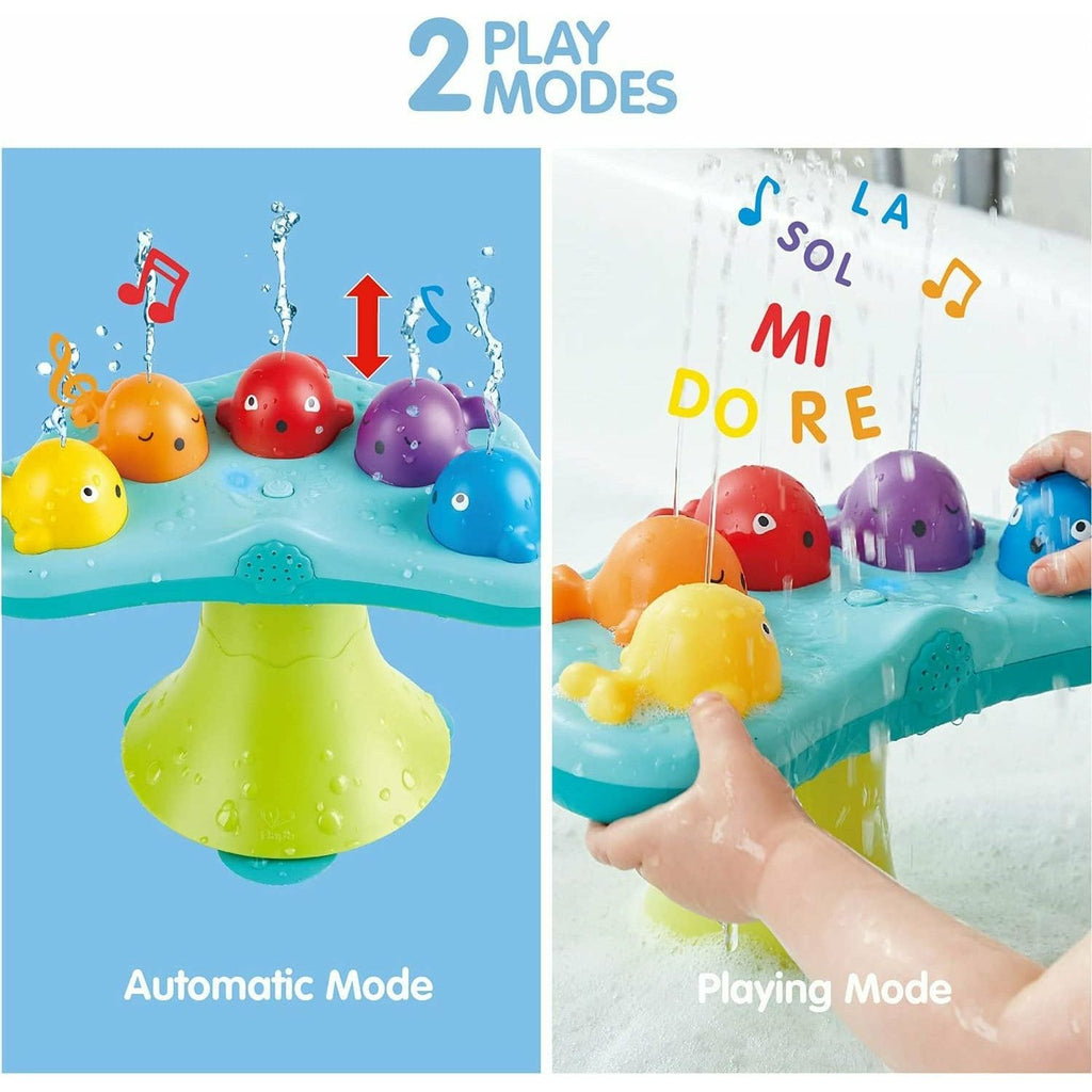Hape Musical Whale Fountain Bath Toy Multicolor Age-1 Year & Above