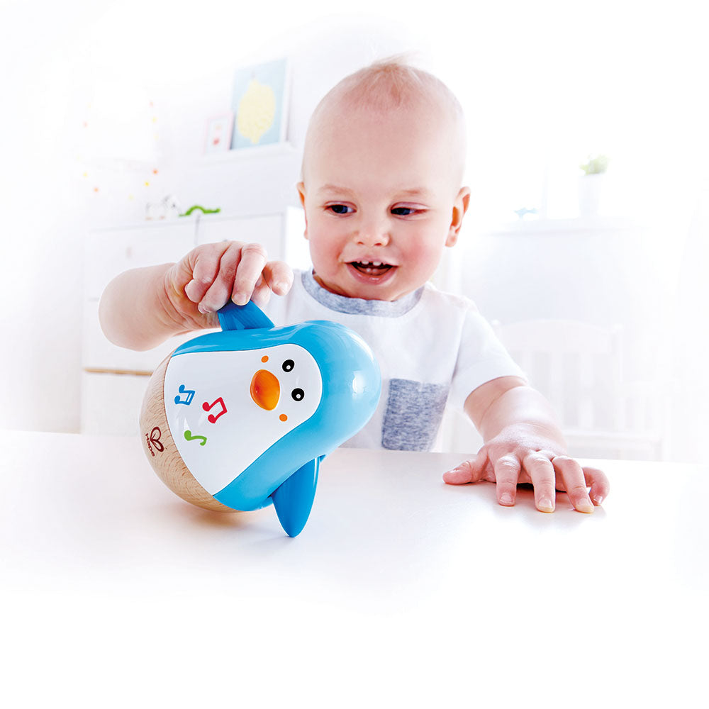 Hape Penguin Musical Wobbler Blue Age- 6 Months & Above