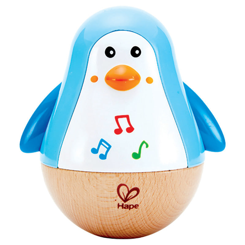 Hape Penguin Musical Wobbler Blue Age- 6 Months & Above