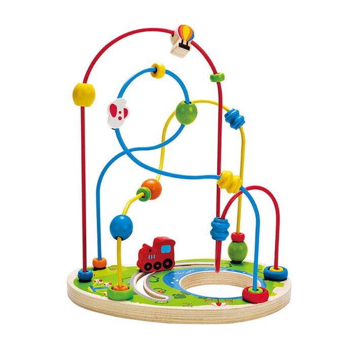 Hape Playground Pizzaz Wooden Beads Maze Multicolor Age  12 Months & Above