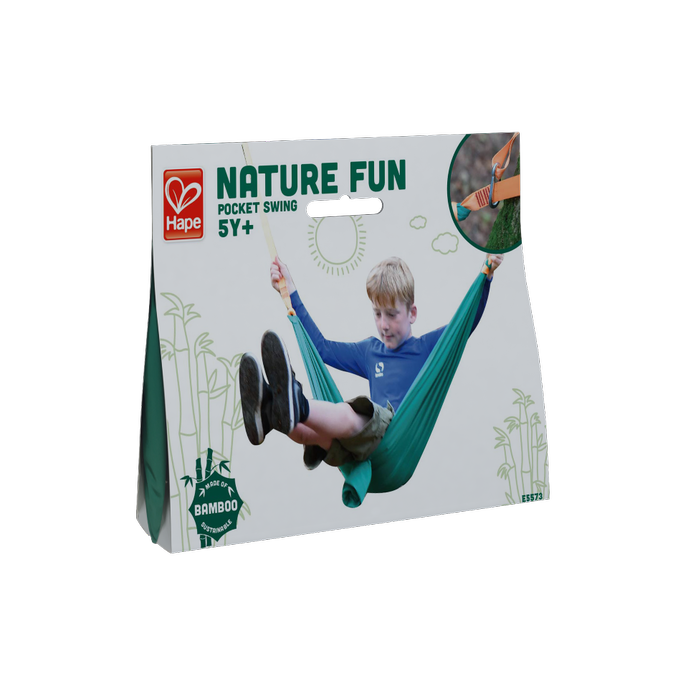 Hape Pocket Outdoor Swing Green Age  3 Years & Above