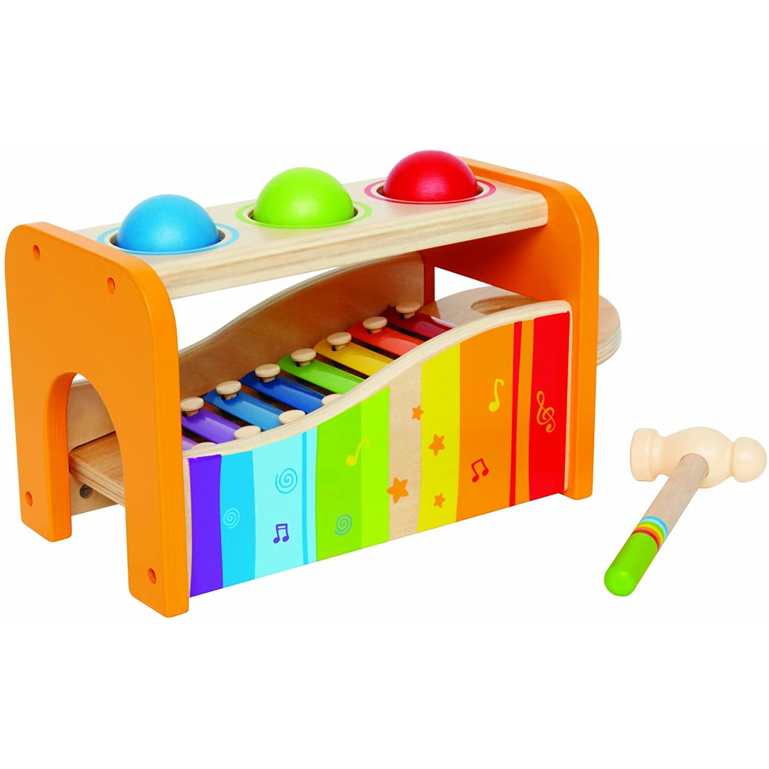 Hape Pound And Tap Bench Multicolor Age-1 Year & Above