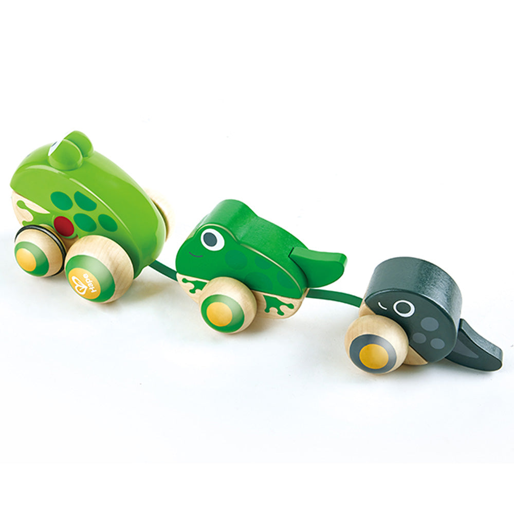 Hape Pull-Along Frog Family Green Age- 12 Months & Above