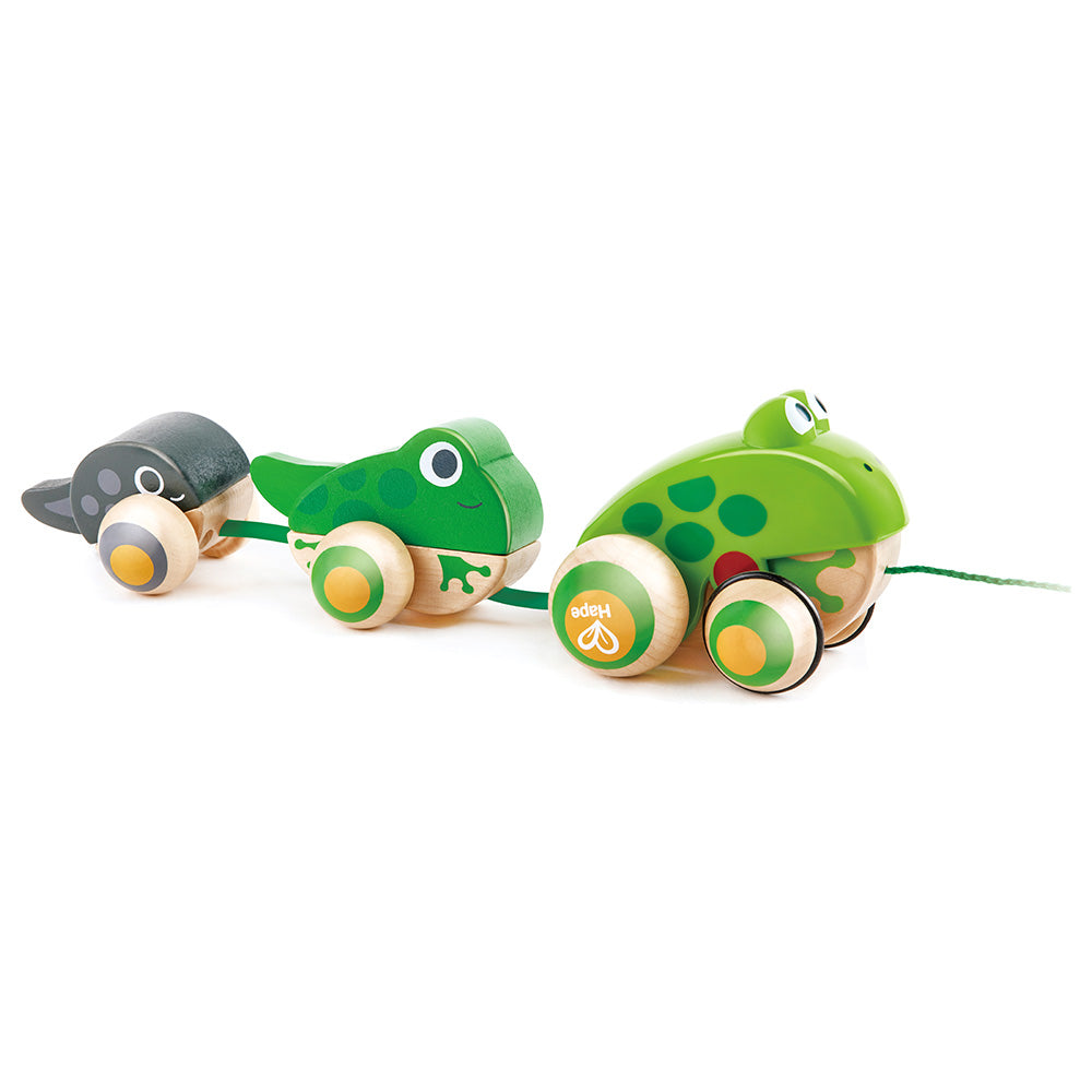 Hape Pull-Along Frog Family Green Age- 12 Months & Above