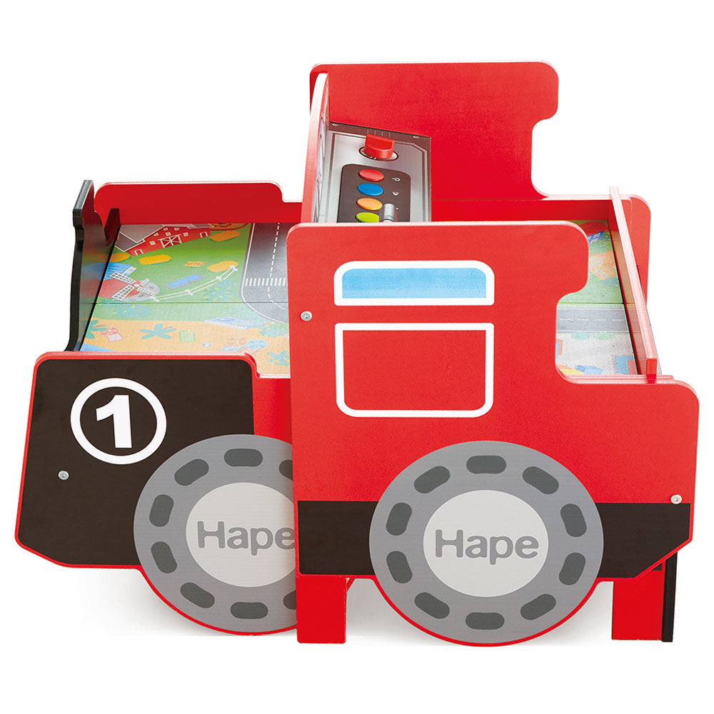 Hape Ride On & Foldable Engine Table Red Age- 3 Years & Above