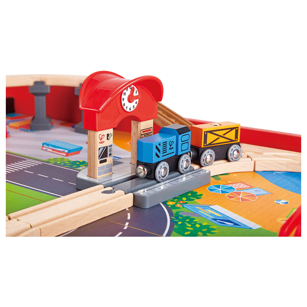 Hape Ride On & Foldable Engine Table Red Age- 3 Years & Above