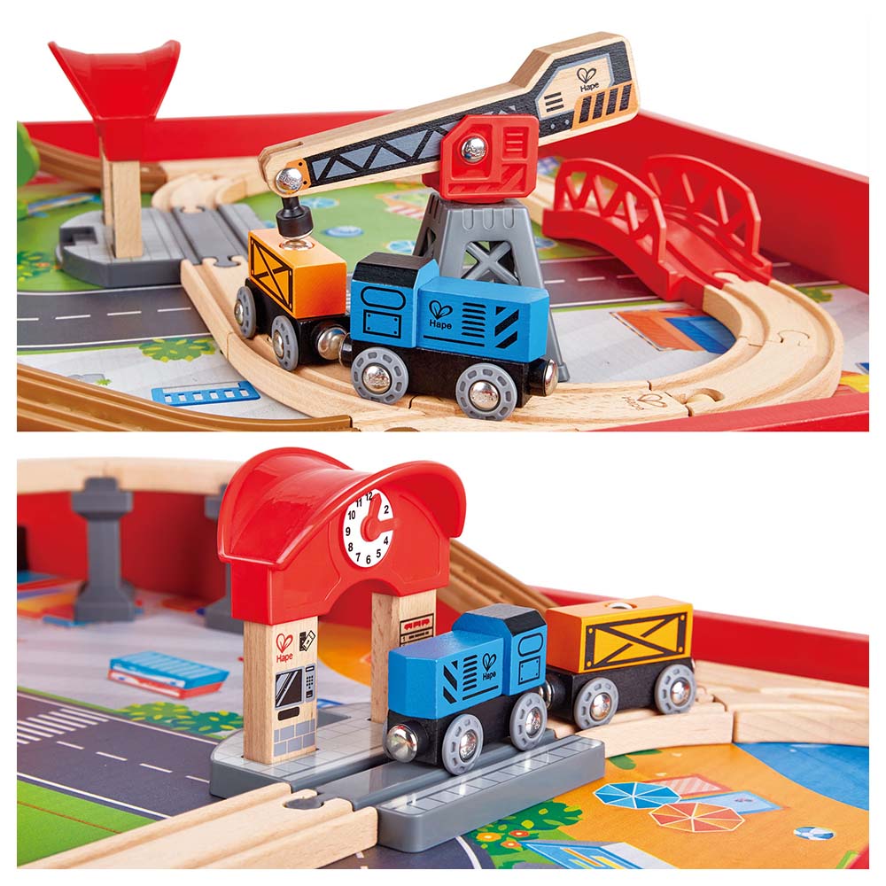 Hape Ride On & Foldable Engine Table Red Age- 3 Years & Above
