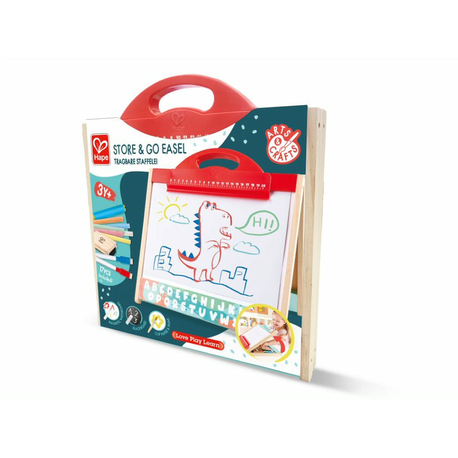 Hape Store & Go Easel Multicolor Age- 3 Years & Above