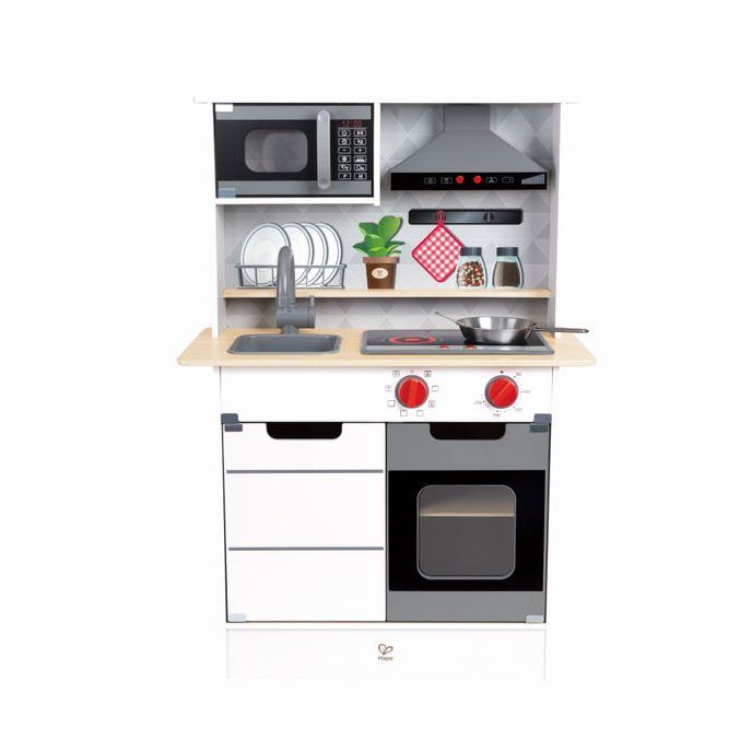 Hape Super Serve Kitchen Playset with Accessories Multicolor Age  18 Months & Above