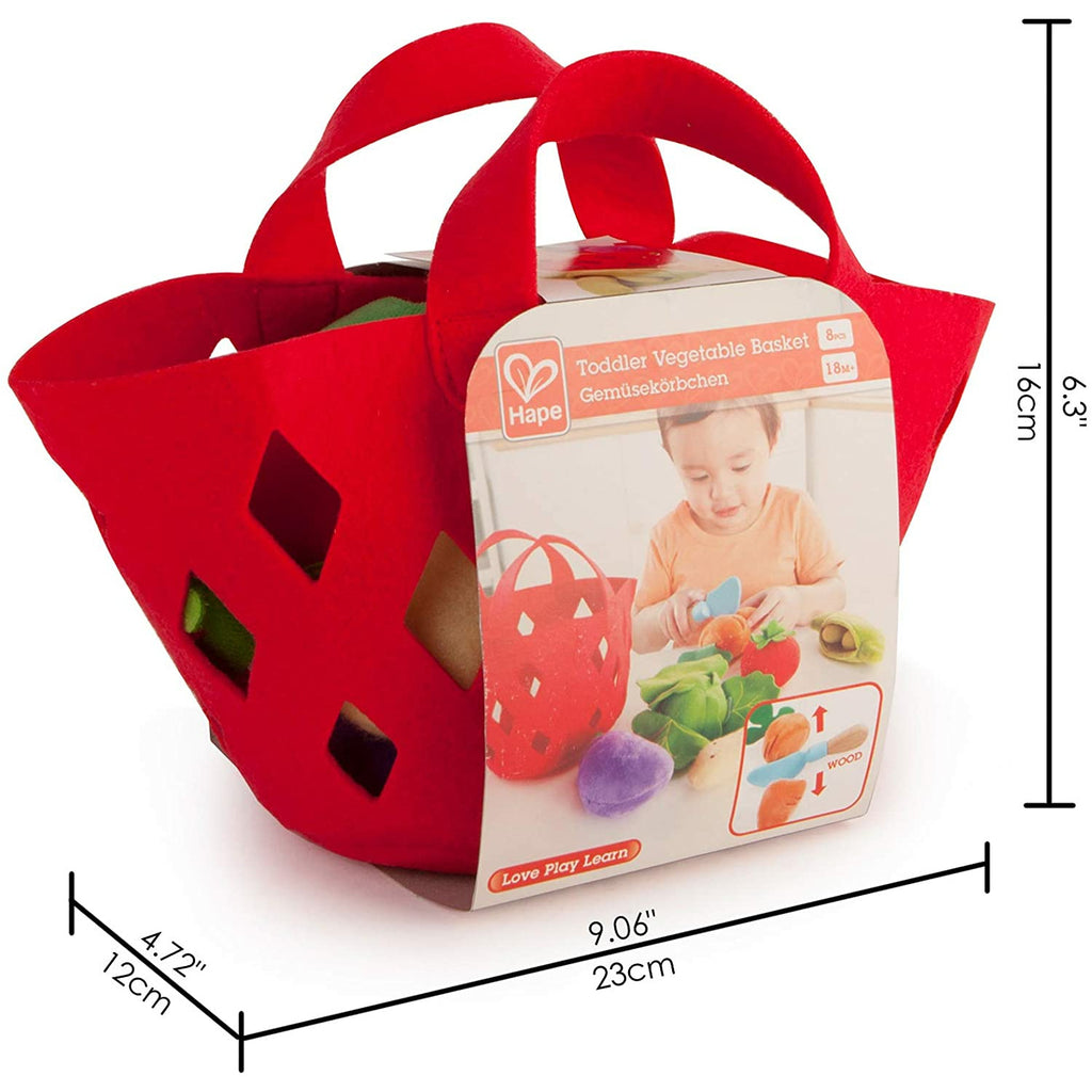 Hape Toddler Vegetable Basket Multicolor Age-1 Year & Above