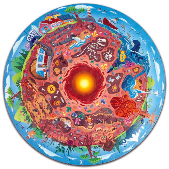 Hape Underground World Puzzle Multicolor Age  3 Years & Above