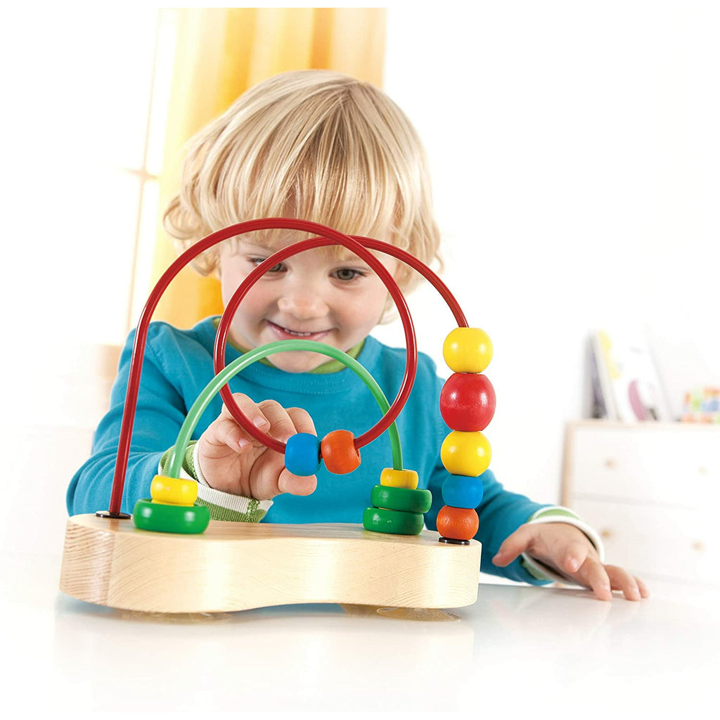 Hape Wooden Double Bubble Toy Multicolor Age-6 Months & Above