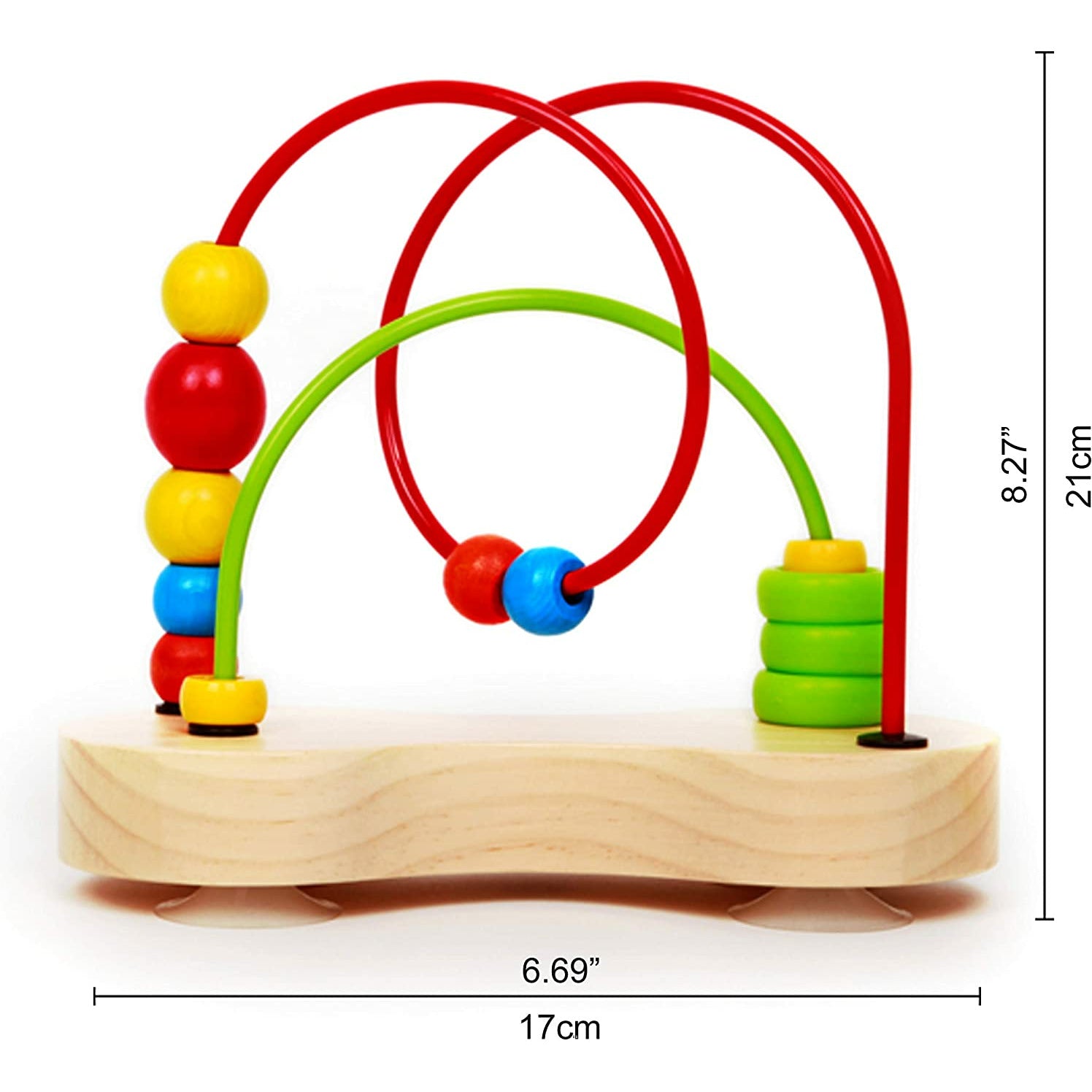 Hape Wooden Double Bubble Toy Multicolor Age-6 Months & Above