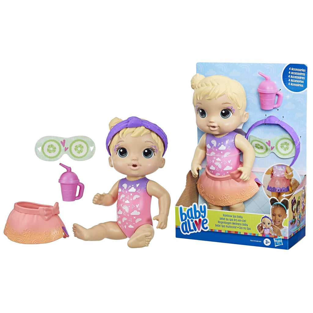 Hasbro 9-Inch Rainbow Spa Doll Age- 3 Years & Above